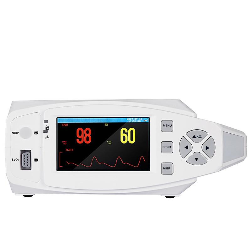 TFT 의학 다중 매개 변수 수의학 모니터 환자 모니터 가지고 다닐 수 있는 SpO2 ECG